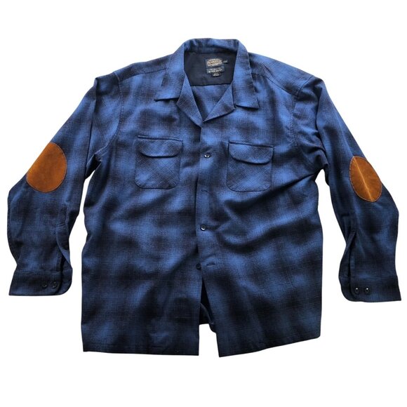 Pendleton Men's The Original Board Shirt 3XL Wool Plaid Blue Button Up Casual - Picture 2 of 12